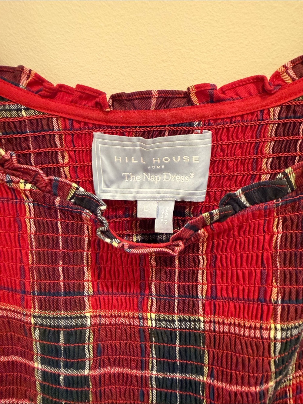 Hill House Norah Nap Dress in Red Tartan - Picture 2 of 4